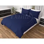 Dante Povlečení Dolly uni tmavě modré - 200x140 cm + 90x70 cm