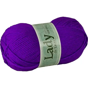 Příze Příze Lady de luxe 1220 purpurová