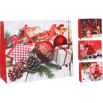 Dárková taška M 32x26x10cm Vánoce