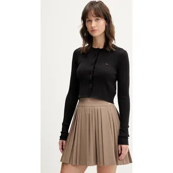 Dámský svetr Dětský kardigan Tommy Jeans DW0DW22023 černá 99X, vel. L