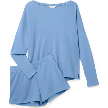 Dámské noční prádlo 719214 - Tchibo - Krátké pyžamo - pro ženy - vel. S 36/38 - barva: modrá