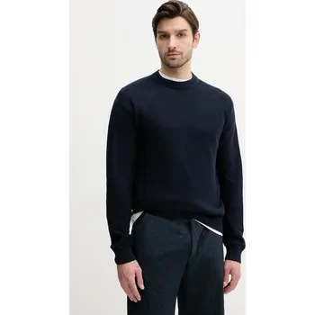 Pánský svetr Bavlněný svetr BOSS Orange 50538290 námořnická modř 59X, vel. S