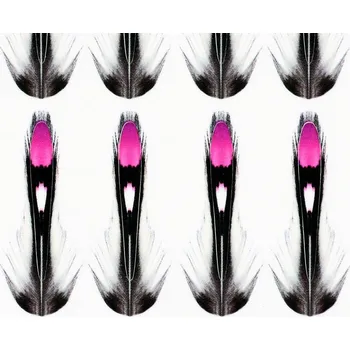 Sybai Umělé Peří Jungle Cock Substitute Pink Délka: 30mm