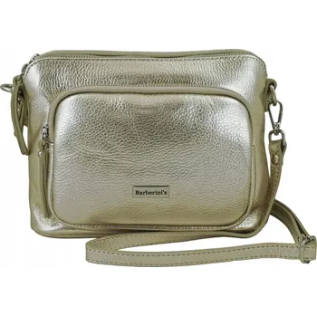 Kabelka Barberinis kabelka přes rameno pravá kůže zlatá