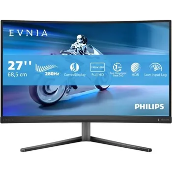 Monitor Philips MT 27" 27M2C5200W/00 - 1920x1080,VA,280Hz,HDR10,2xHDMI,1xDP,Zakřivený,Pivot