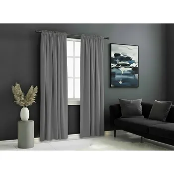 Zatemňovací závěs s řasící páskou "BLACKOUT" VIGO 135x250 cm, šedá, (cena za 1 kus) MyBestHome