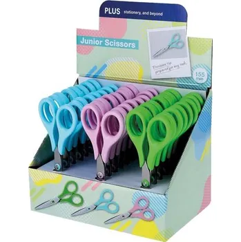 Kancelářské nůžky Dětské nůžky Junior mix barev PLUS 35416
