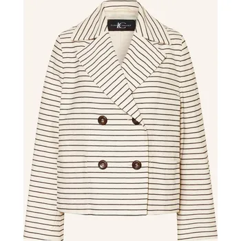 Dámský blejzr Luisa Cerano Dámská Bunda Hranatého Střihu, krémová / tmavě...