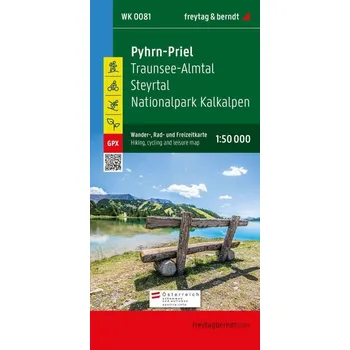 WK 0081 Pyhrn-Priel Traunsee-Almtal 1:50 000 / turistická, cyklistická a rekreační mapa