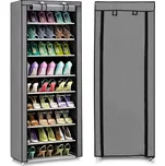 Textilní skříň s policemi na oblečení a boty