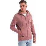 Bavlněná pánská mikina BASIC tmavě růžová V4 OM-SSBZ-0160 S