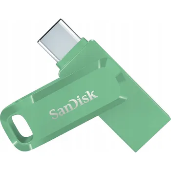 USB flash disk Flash disk SanDisk Ultra Dual Drive Go 64 GB USB 3.0 a USB-C (zelený)