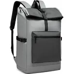 Kono nepromokavý PVC potahovaný roll-top batoh - šedý - 17L