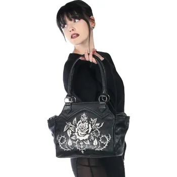 Kabelka kabelka (taška) KILLSTAR - Petal & Pine - Black/Ivory