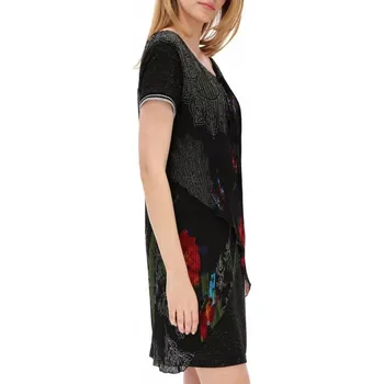 Dámské šaty Desigual šaty do práce s plisováním, délka ke kolenům, velikost 36