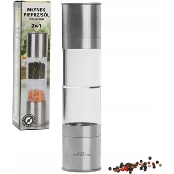 Kuchyňský mlýnek RUČNÍ MLÝNEK NA SŮL A PEPŘ OCELOVÝ MLÝNEK KARL HAUSMANN