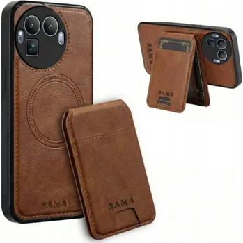 Pouzdro na mobilní telefon Zadní Kryt Bama pro realme GT 8 Pro, hnědé