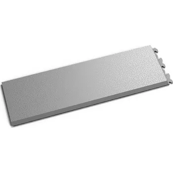 vinylová podlaha Šedý PVC vinylový nájezd "typ A" Fortelock Invisible 2035 (hadí kůže) - 45,3 x 14,5 x 0,67 cm (UH, pro kolejničku 13mm, zafixuje látku v libovolné pozici.)