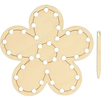 Šablona na vyšívání květina 12x12,5cm