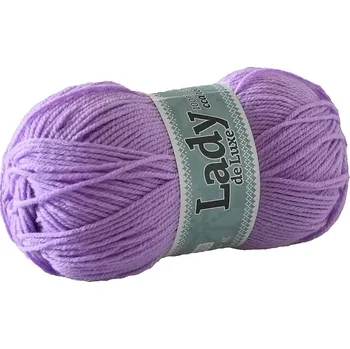 Příze Příze Lady de luxe 956 fialová