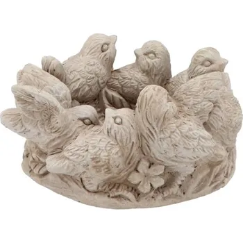 Květináč Cementový květináč mísa s ptáčky Saint antique Bird - 22*21*11 cm