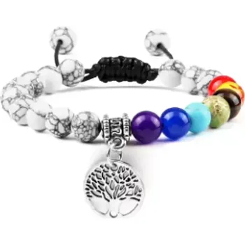 Náramek MiTe Náramek 7 čaker a strom života adjust