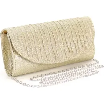 Kabelka Večerní kabelka psaníčko s kovovým řetízkem zlatá