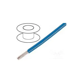 elektrický kabel Vodič EcoWire lanko Cu 28AWG modrá MPPE 600V 30,5m