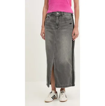 Dámská sukně Džínová sukně adidas Originals Denim Long Skirt JW2659 šedá 90X, vel. 30