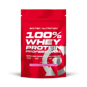 Fitness strava Scitec Nutrition 100% WP Professional 500 g strawberry white chocolate