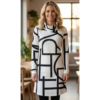 Dámská mikina Dámská prodloužená mikina premium ALTISPORT VOJ/ALW085MI06 BÍLÁ XXXL