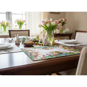 ubrus Velikonoční dekorační ozdobný ubrousek EASTERS CHICKS 32x45 cm Mybesthome