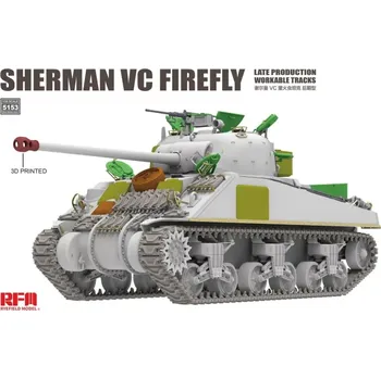 Plastikový model Ryefield model 1/35 Sherman VC Firefly Late Production