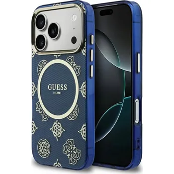 Pouzdro na mobilní telefon Zadní Kryt Guess pro Apple iPhone 17 Pro, modrý