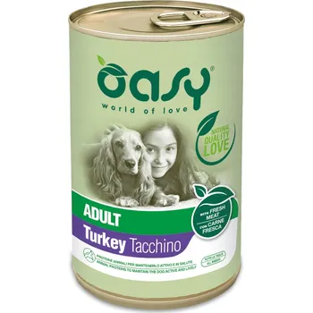 Krmivo pro psa OASY Dog Lifestage Adult Pate Krůta paštika pro dospělé psy s krůtím masem 400g