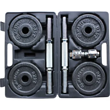 SADA LITINOVÝCH ČINEK ZÁVAŽÍ PRO CVIČENÍ 2x10 KG FITNESS