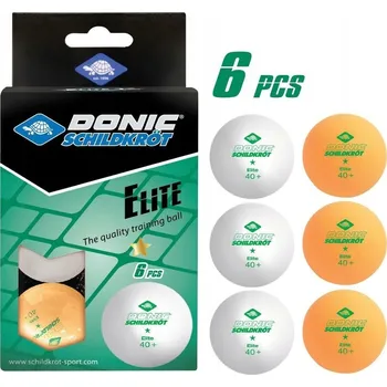 Pingpongový míček Míčky na stolní tenis PING PONG 6 KS BÍLÉ ORANŽOVÉ