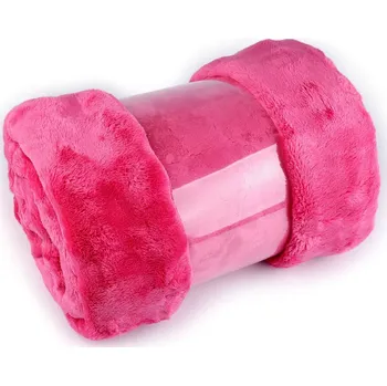 deka Deka bubble fleece 150x200 cm, střední, 6 pink