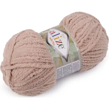 Příze Pletací příze Alize Softy Plus 100 g, střední, 12 (115) béžová