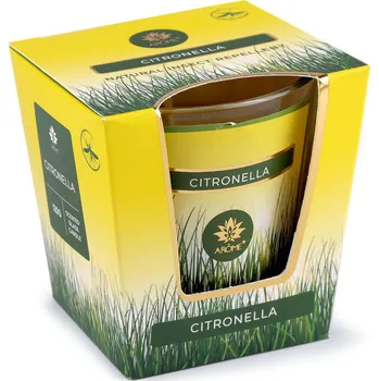 Svíčka Vonná svíčka ve skle 120 g, velké, 25 (Citronella) žlutá