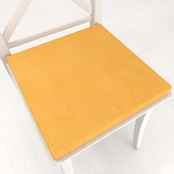 Podsedák Čtvercový podsedák BKW-211 Hořčicový žíhaný - 38x38x3 cm