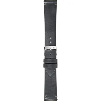 Řemínek na hodinky Simple - Kožený řemínek na hodinky 18 mm černý