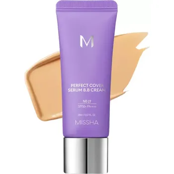 MISSHA PERFECT COVER SERUM B.B. CREAM pečující BB krém s UV ochranou No.27 Honey Beige 20ml
