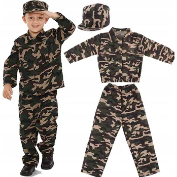 Karnevalový kostým KOSTÝM VOJÁK, PŘEVLEK PRO CHLAPCE, KARNEVALOVÝ KOSTÝM + DOPLŇKY S