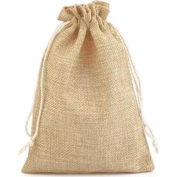 Dárkový pytlík 12,5x17,5 cm imitace juty Varianta: 4 přírodní sv., Balení: 1 ks
