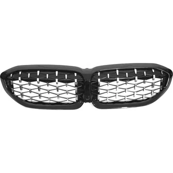 Kapota Maska - ledvinky BMW 3 G20/G21 19- diamond style černé-chrom lesklé