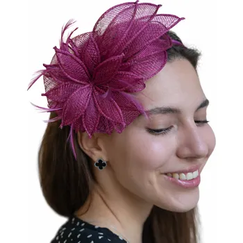 Brož Slavnostní sisálový fascinator Seeberger Velikost: Unisize (S-XL)