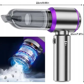 Vysavač VYSAVAČ DO AUTA 20000 PA VYSAVAČ 6000 MAH 4V1.