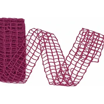 Stuha Síťovaná stuha Nature Alma – Raspberry Purple 40mm x 2m (14,-Kč/m) (Stuha síťovaná, barva fialová, Go Green)