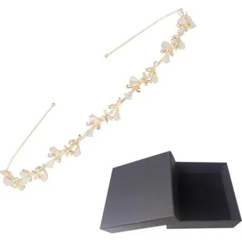 Svatební dekorace 1 kus svatební vlasový doplněk, dívčí čelenka, koruna - vílí čelenka, středověká čelenka, svatební